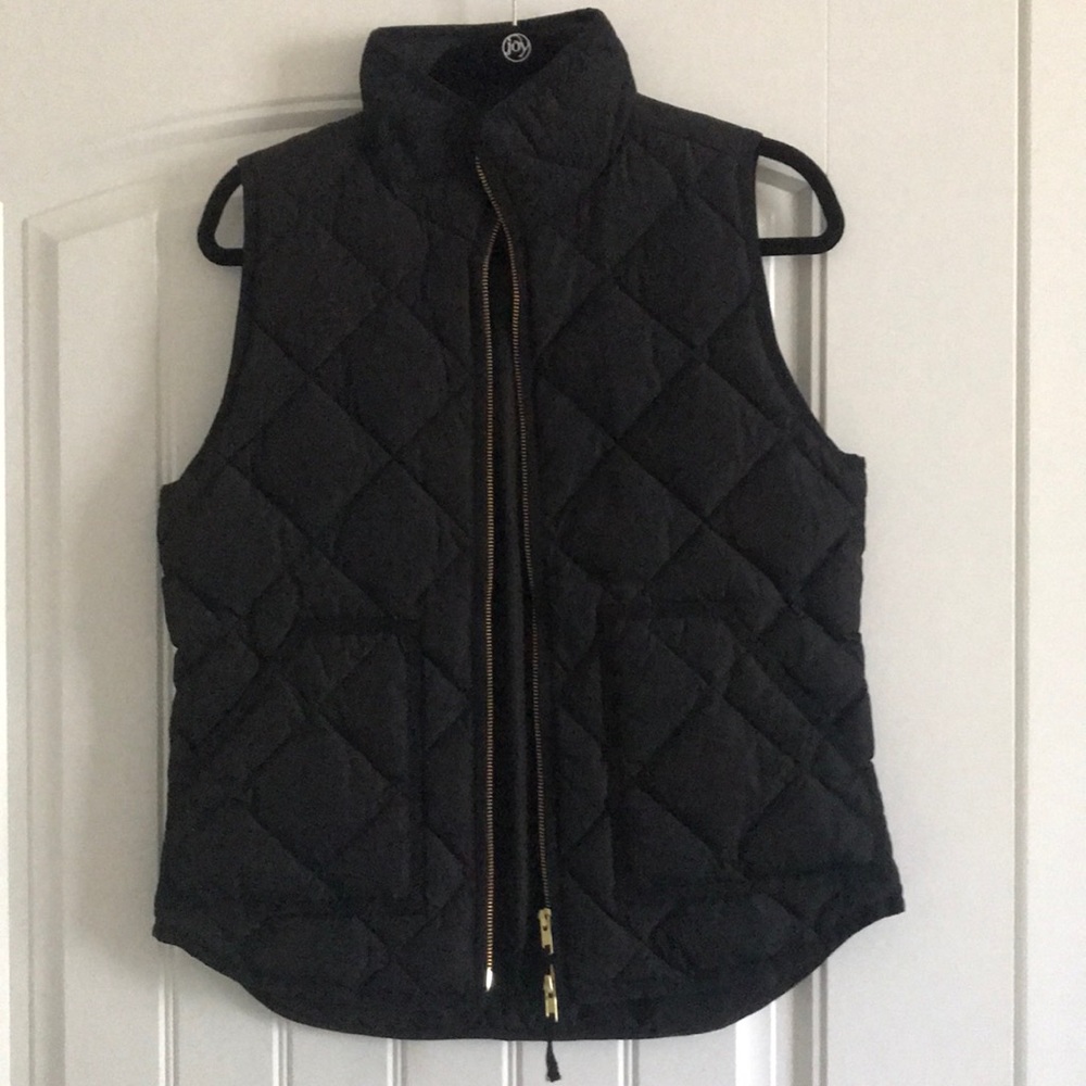 J. Crew puffer vest in black